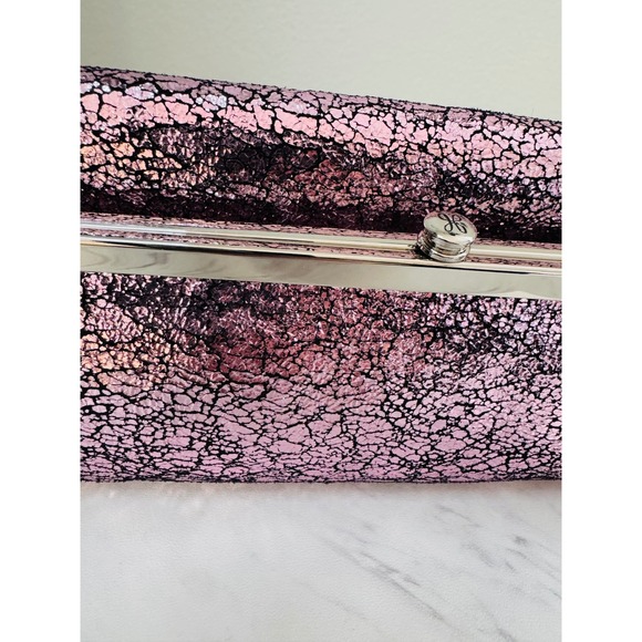 HOBO Rachel Continental Clutch Leather Wallet Blushed Crackle Metallic,  NWT - Picture 15 of 15